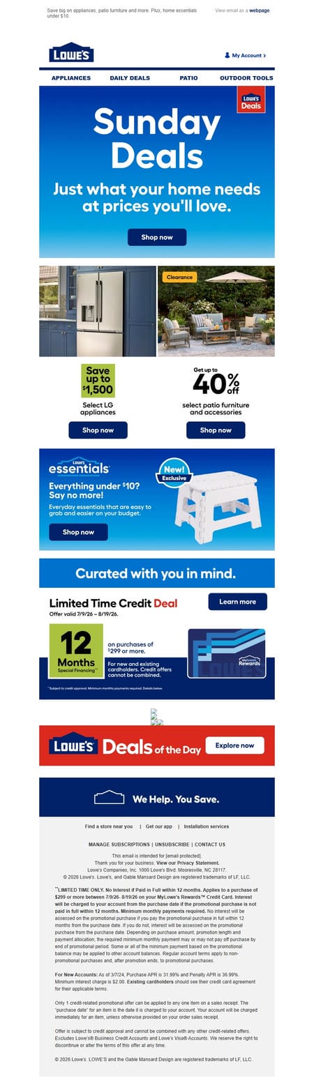 邮件模板创意 Lowes Home Improvement 370