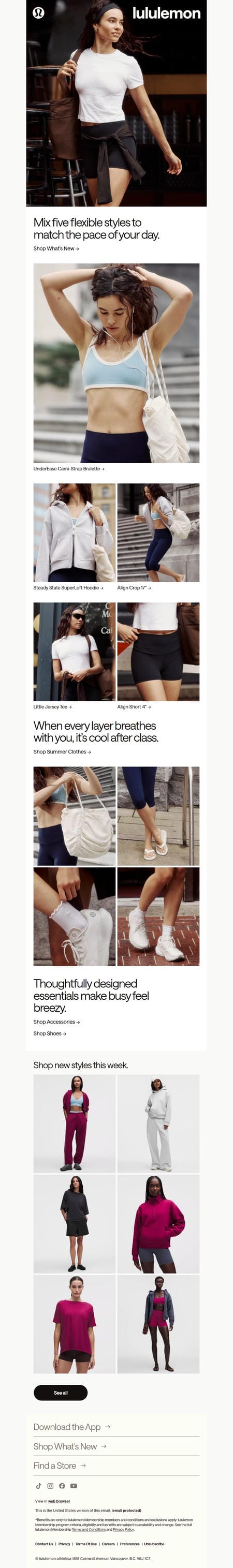 邮件模板创意 Lululemon 392