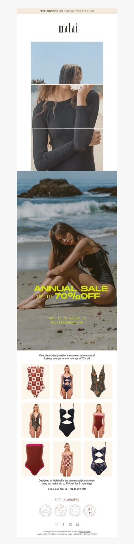 邮件模板创意 Malai Swimwear 83