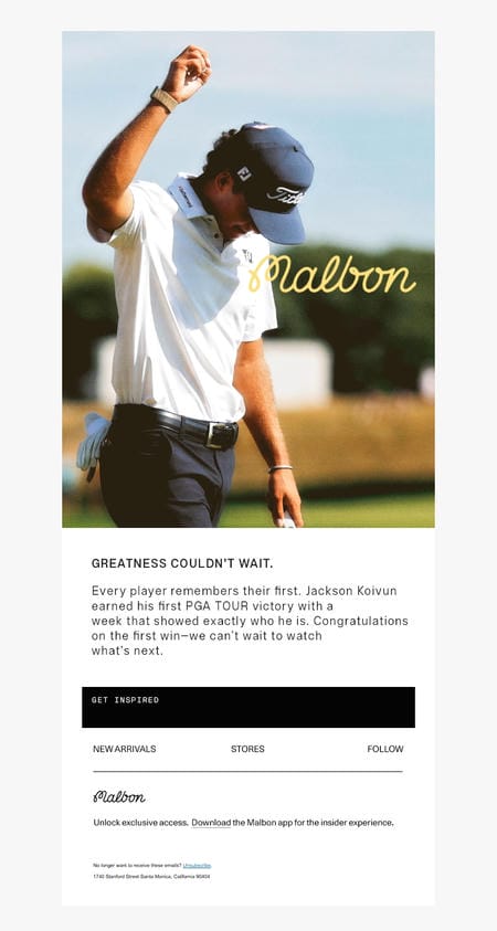 邮件模板创意 Malbon 89
