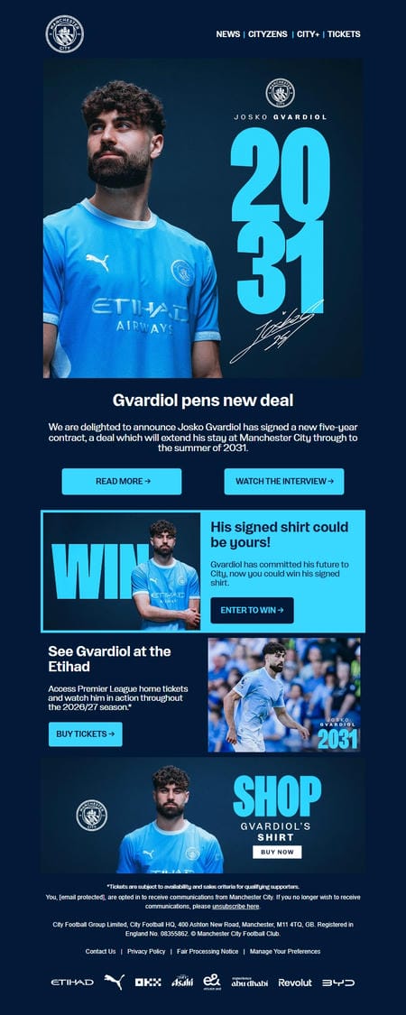 邮件模板创意 Man City 157