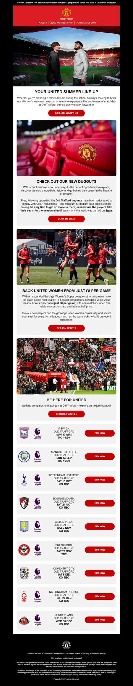 邮件模板创意 Manchester United 254