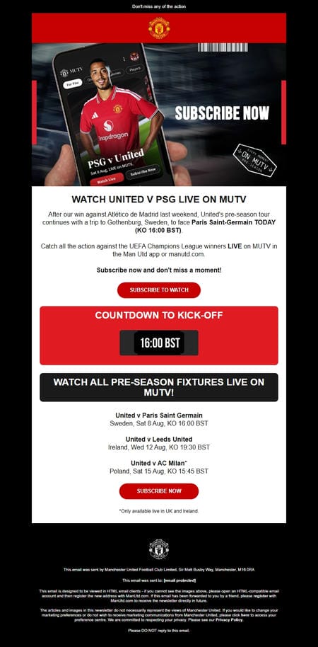 邮件模板创意 Manchester United 259