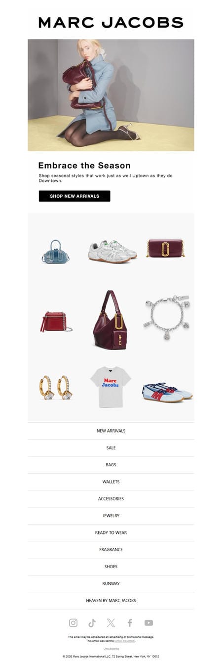 邮件模板创意 Marc Jacobs 196