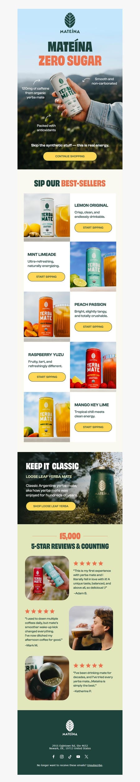 邮件模板创意 Mateina