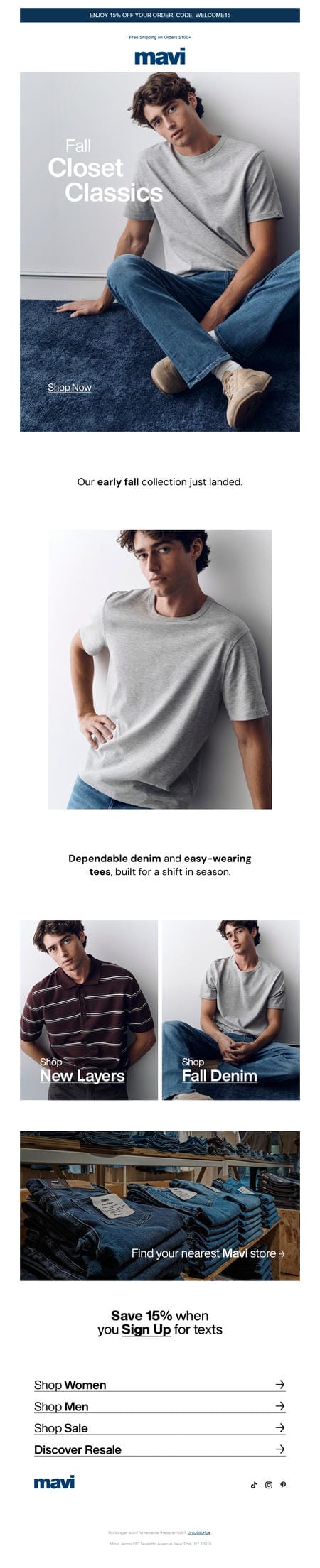 邮件模板创意 Mavi Jeans 219