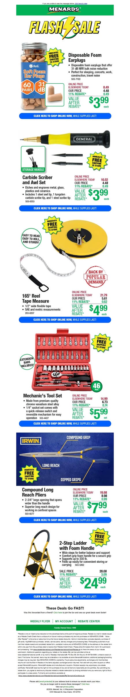 邮件模板创意 Menards 341