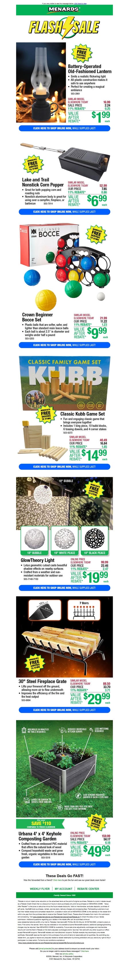 邮件模板创意 Menards 351