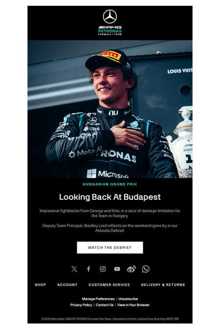 邮件模板创意 Mercedes Amg Petronas F1 Team 152