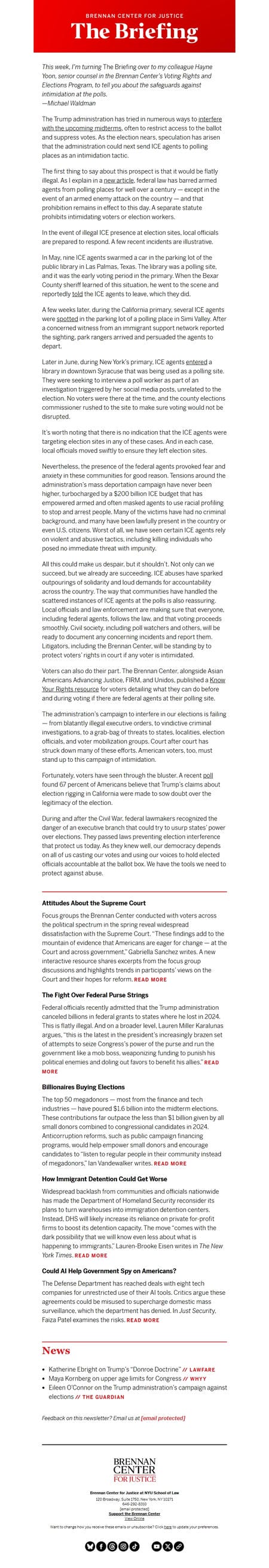 邮件模板创意 Michael Waldman Brennan Center For Justice 14