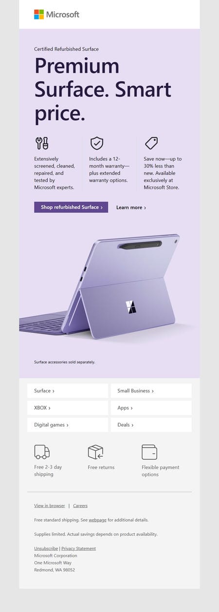 邮件模板创意 Microsoft Store 78