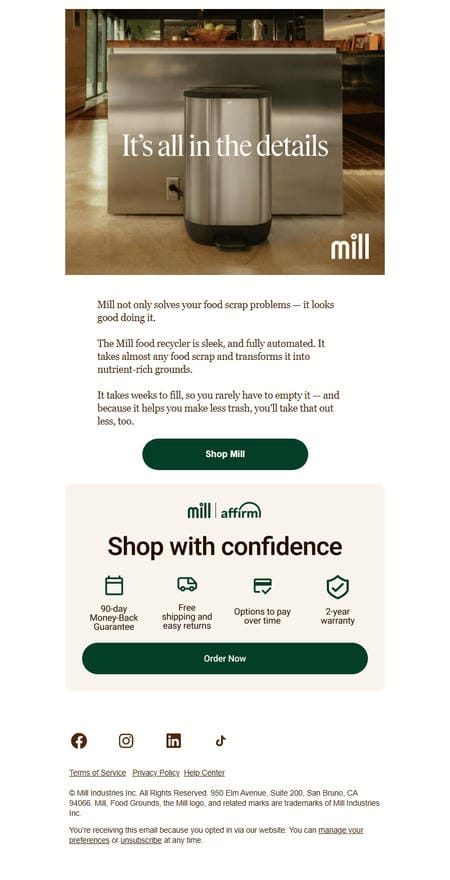 邮件模板创意 Mill 213