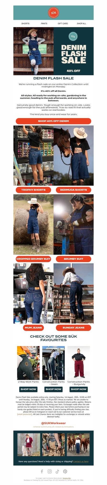 邮件模板创意 Mimosa From Suk Workwear 24