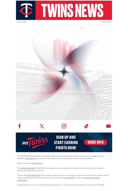 邮件模板创意 Minnesota Twins 35