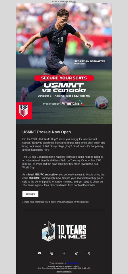 邮件模板创意 Minnesota United Fc 86