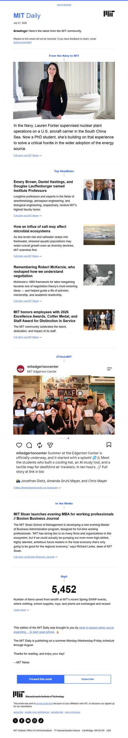 邮件模板创意 Mit Daily From Mit News 223