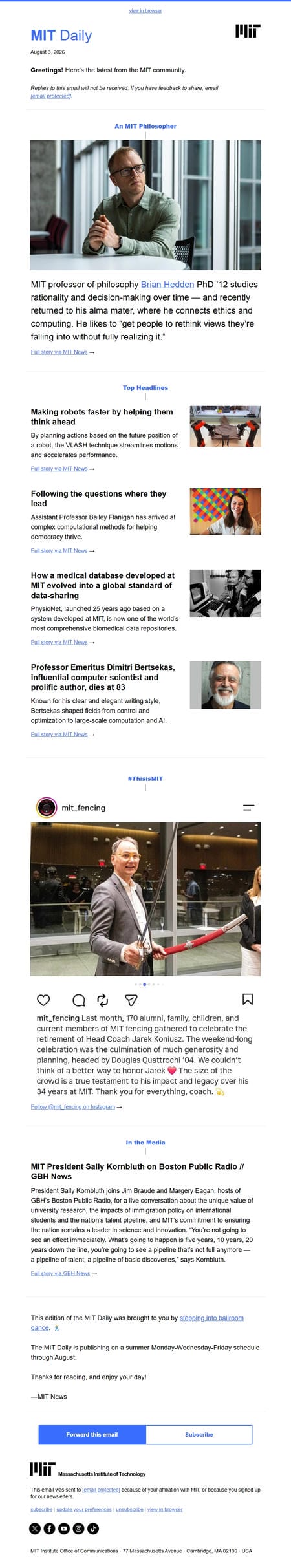 邮件模板创意 Mit Daily From Mit News 226