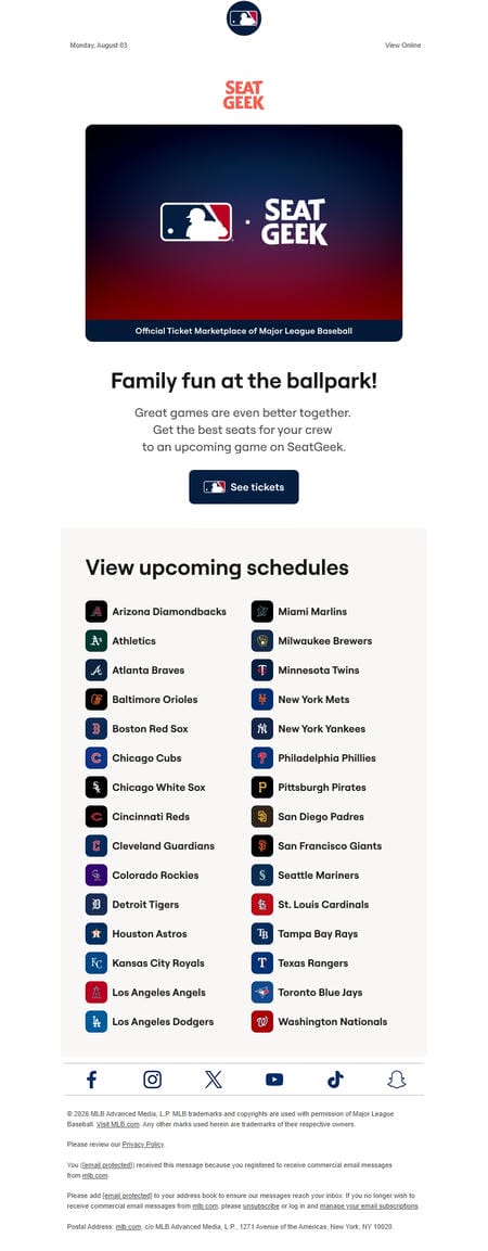 邮件模板创意 Mlb Insider 21