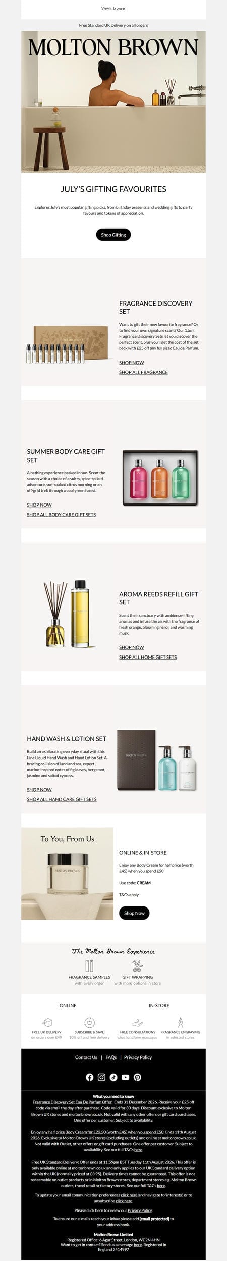 邮件模板创意 Molton Brown 160