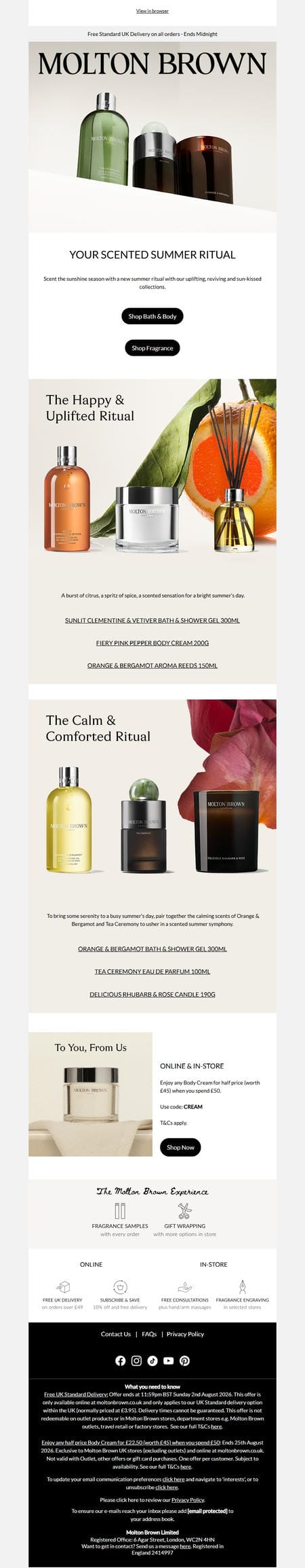 邮件模板创意 Molton Brown 162