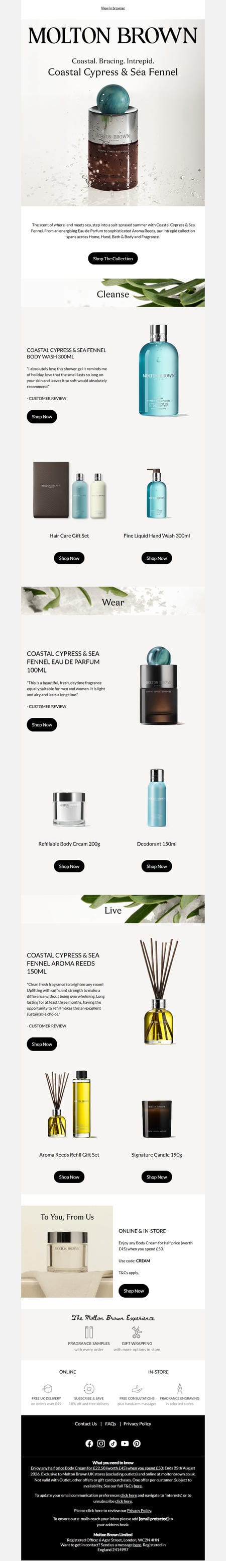 邮件模板创意 Molton Brown 163