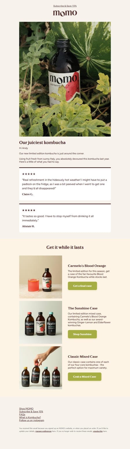 邮件模板创意 Momo Kombucha 58