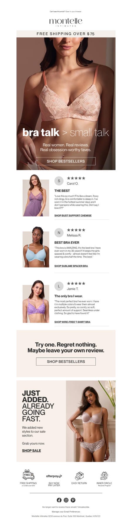 邮件模板创意 Montelle Intimates 171