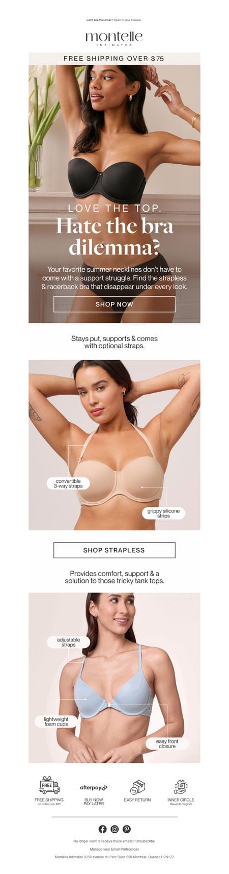 邮件模板创意 Montelle Intimates 173