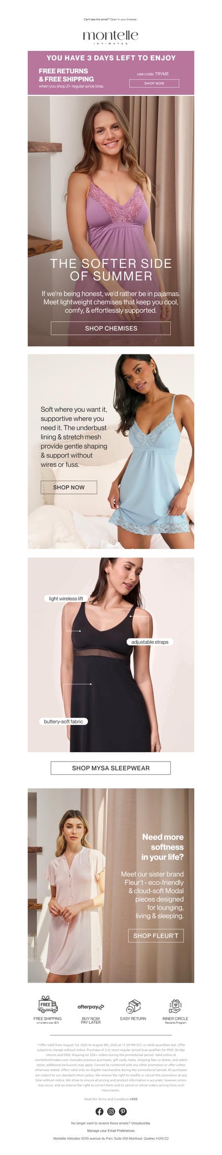 邮件模板创意 Montelle Intimates 178
