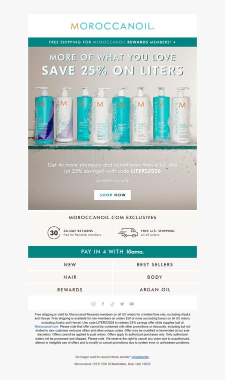 邮件模板创意 Moroccanoil 375