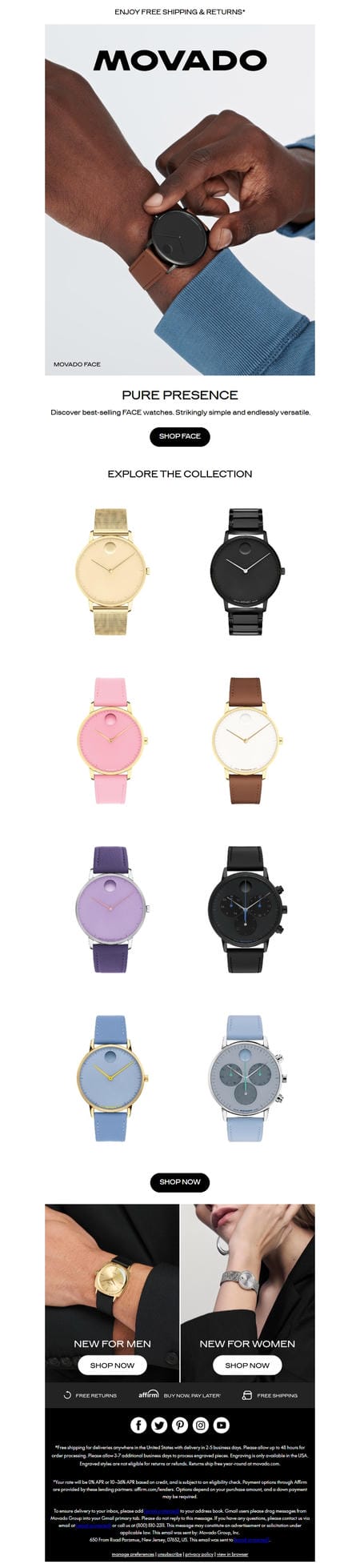 邮件模板创意 Movado 41