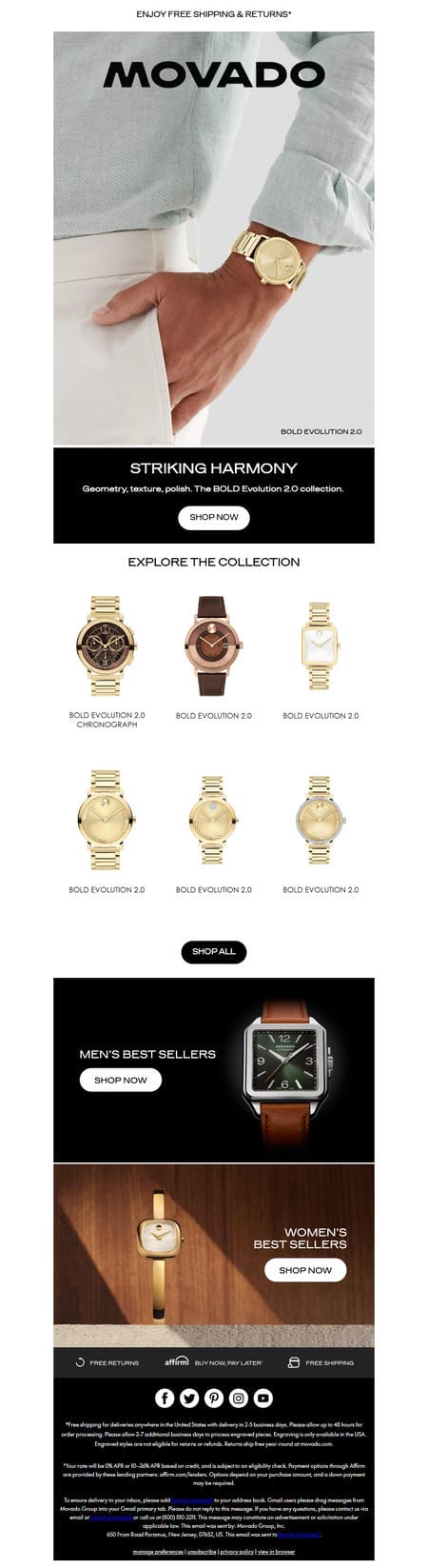 邮件模板创意 Movado 44