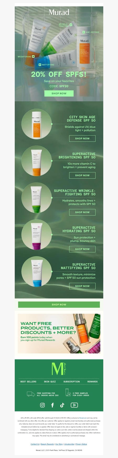 邮件模板创意 Murad Skincare 219