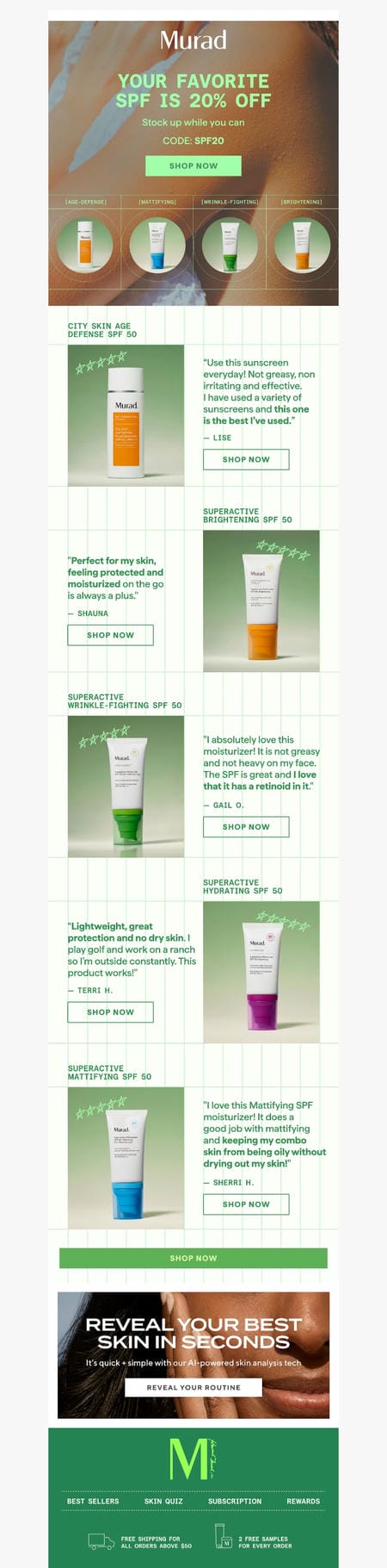 邮件模板创意 Murad Skincare 220
