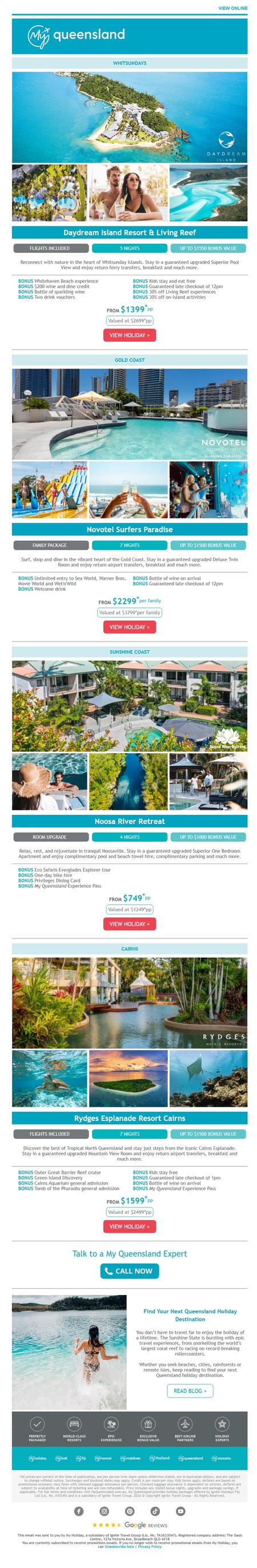 邮件模板创意 My Queensland 59