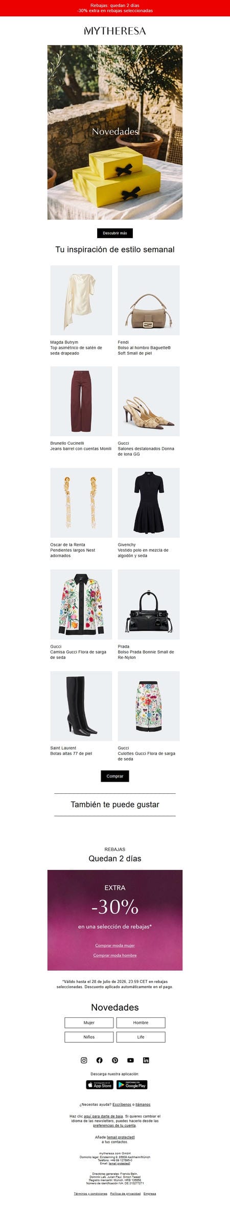 邮件模板创意 Mytheresa 418