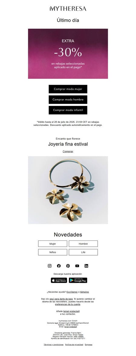 邮件模板创意 Mytheresa 419