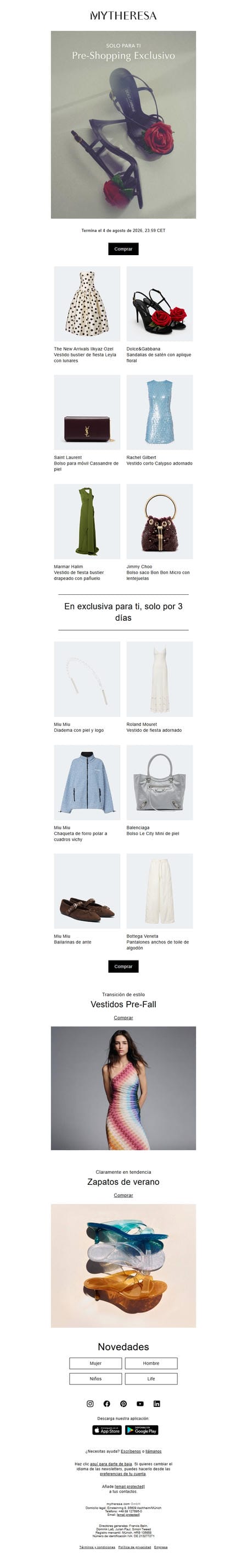 邮件模板创意 Mytheresa 423