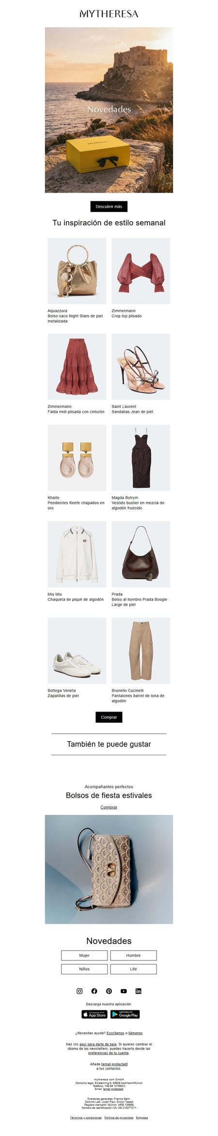 邮件模板创意 Mytheresa 430