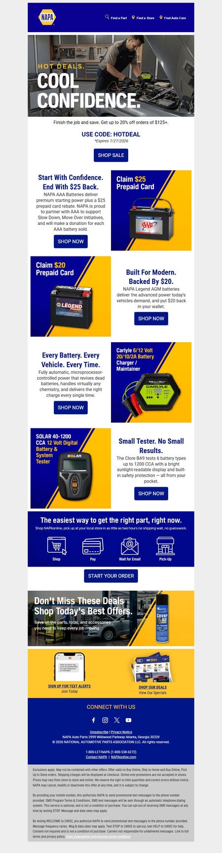 邮件模板创意 Napa Auto Parts 17