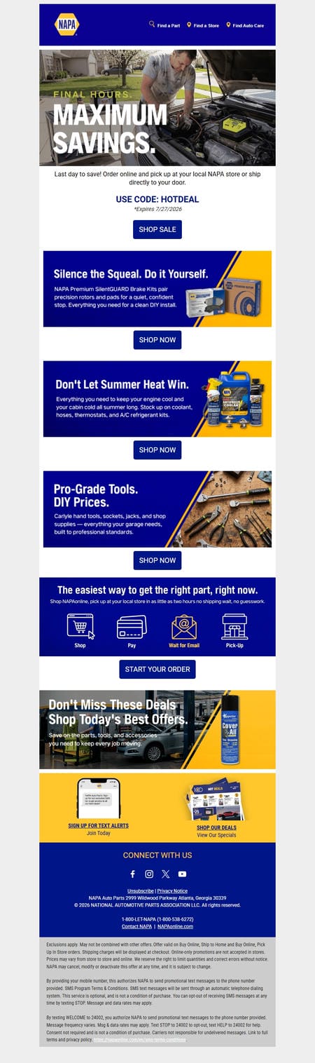邮件模板创意 Napa Auto Parts 18