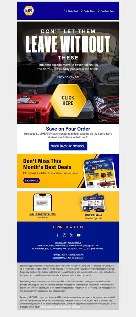 邮件模板创意 Napa Auto Parts 20