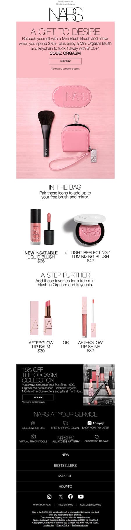 邮件模板创意 Nars Cosmetics 216