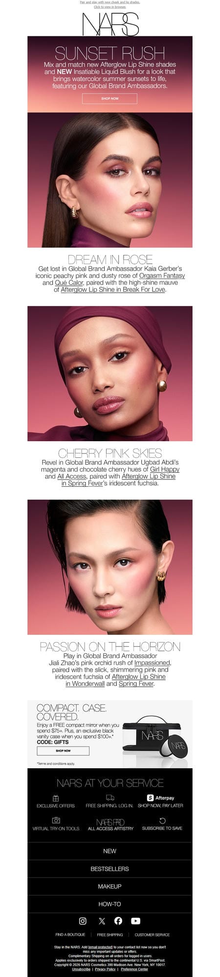 邮件模板创意 Nars Cosmetics 224