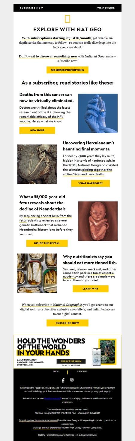 邮件模板创意 National Geographic Magazine 22