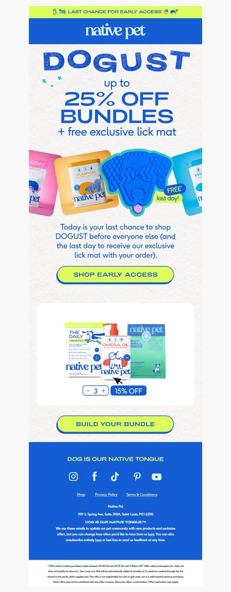 邮件模板创意 Native Pet 132