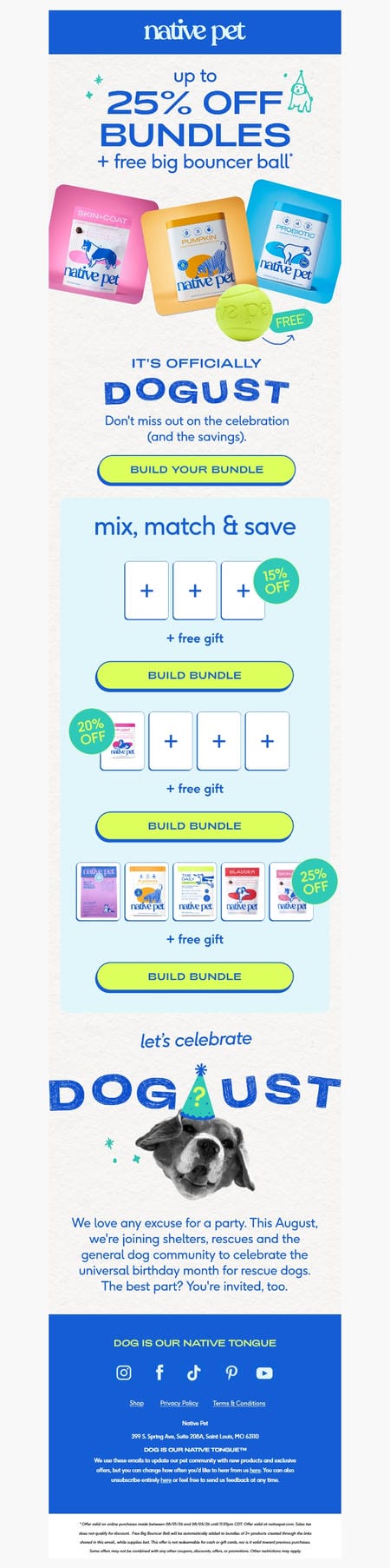 邮件模板创意 Native Pet 133