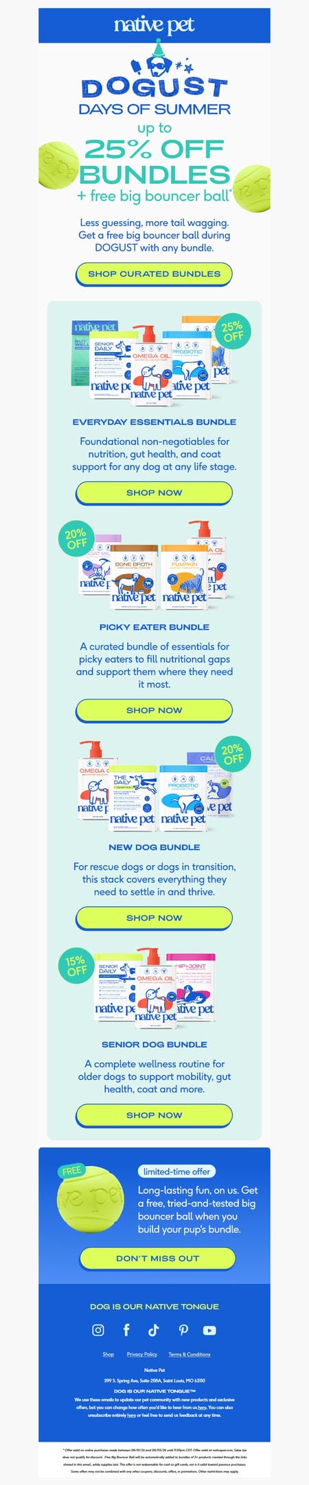 邮件模板创意 Native Pet 135