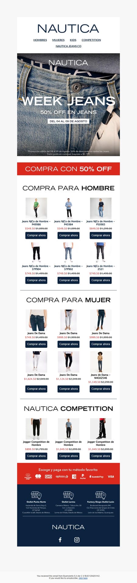 邮件模板创意 Nautica Mexico 41