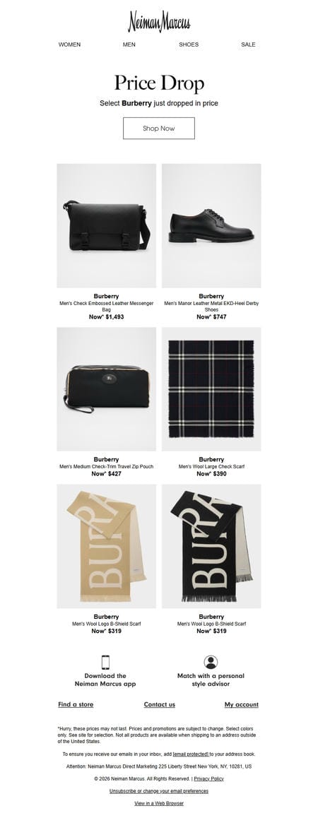 邮件模板创意 Neiman Marcus 218
